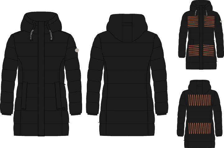 Baumfuchs Beheizbarer Damen-Mantel